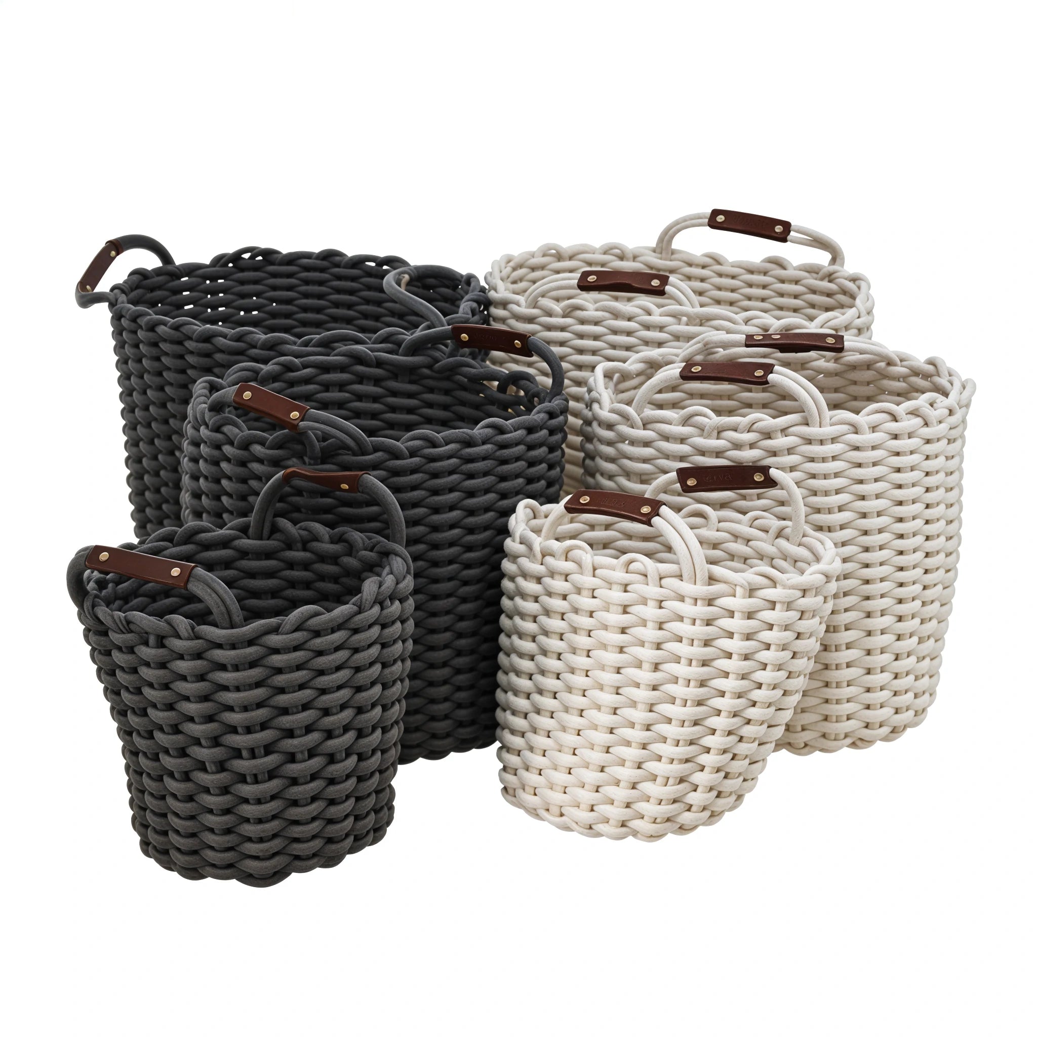 🧺 Set de Paniers Cathrin – Lot de 2 sets (12 pièces)
