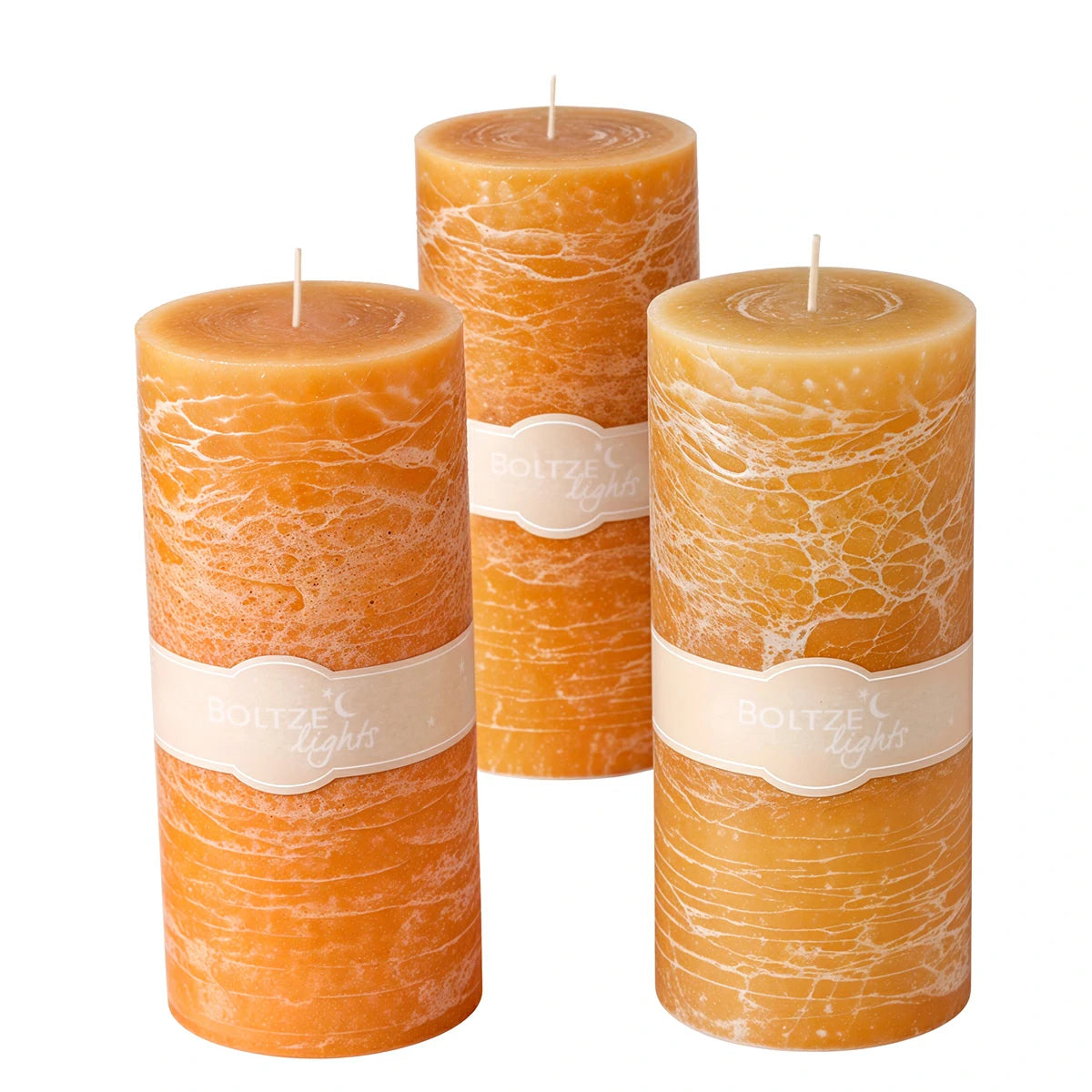 🕯️ Bougie Large Basic – Paraffine Jaune Mat | Carton de 6 unités