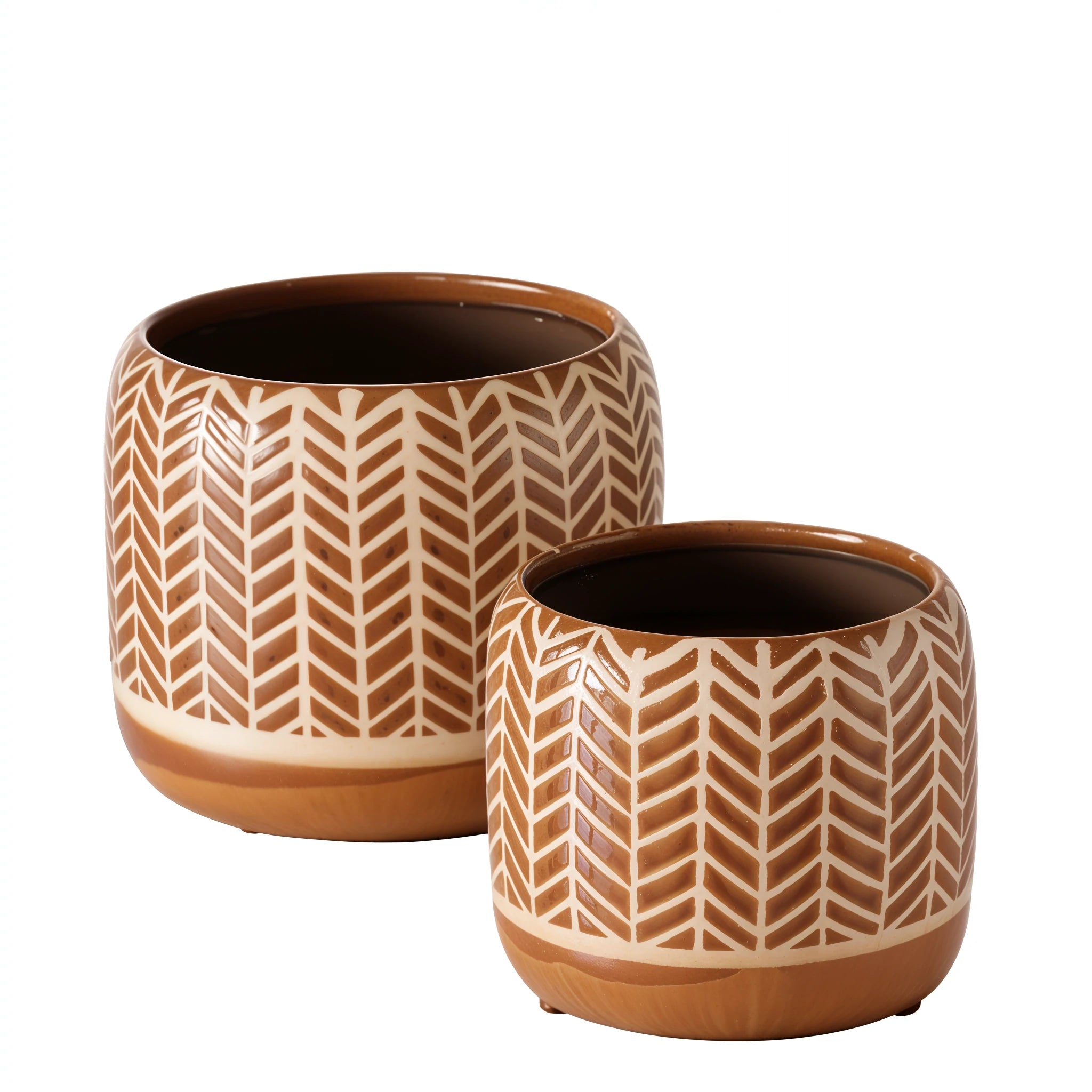 🪴 Set de Cache-pots Lita – Poterie Artisanale – 12 pièces / carton (6 sets)