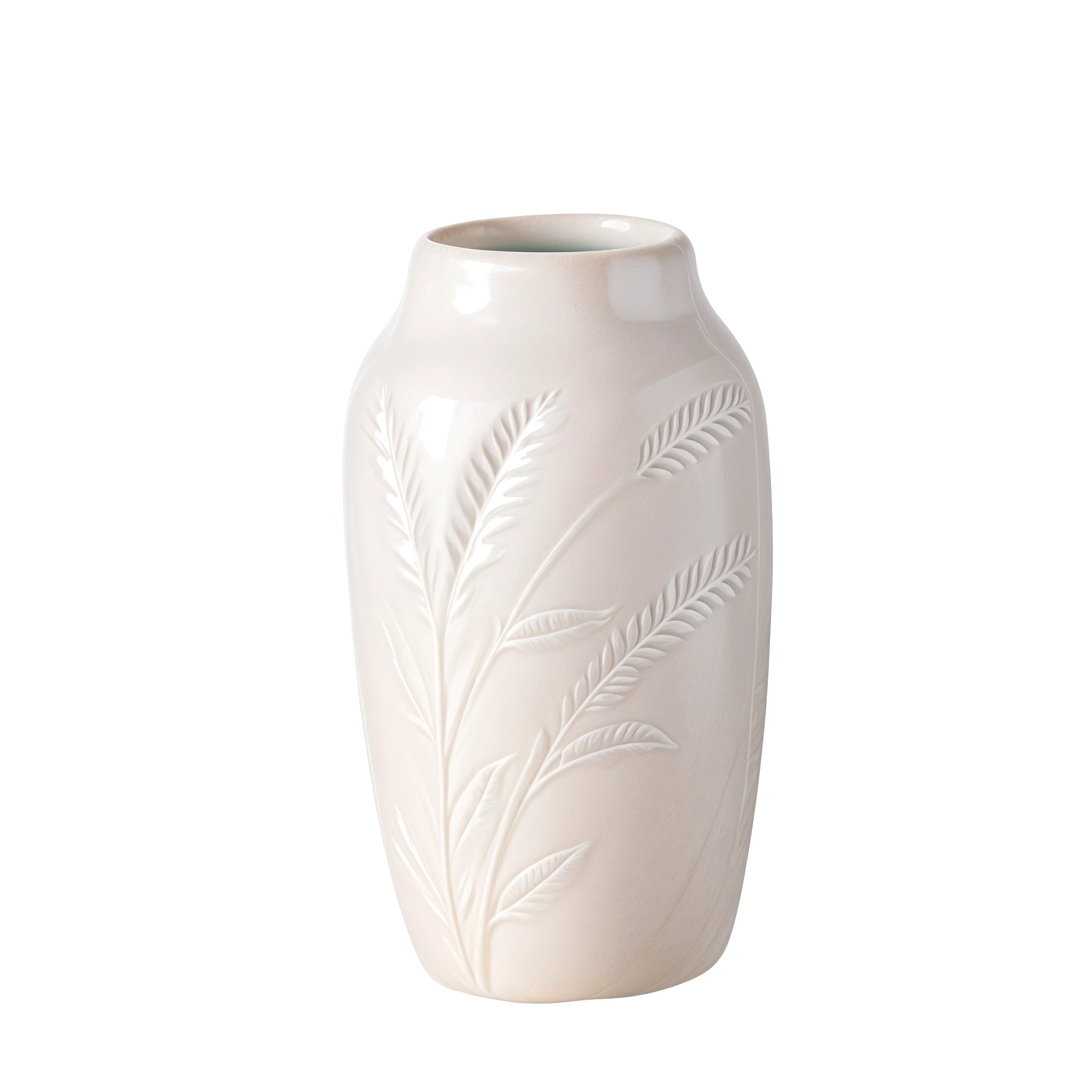 🏺 Vase Jenna – Porcelaine Brillante Blanc Crème | Carton de 16 unités