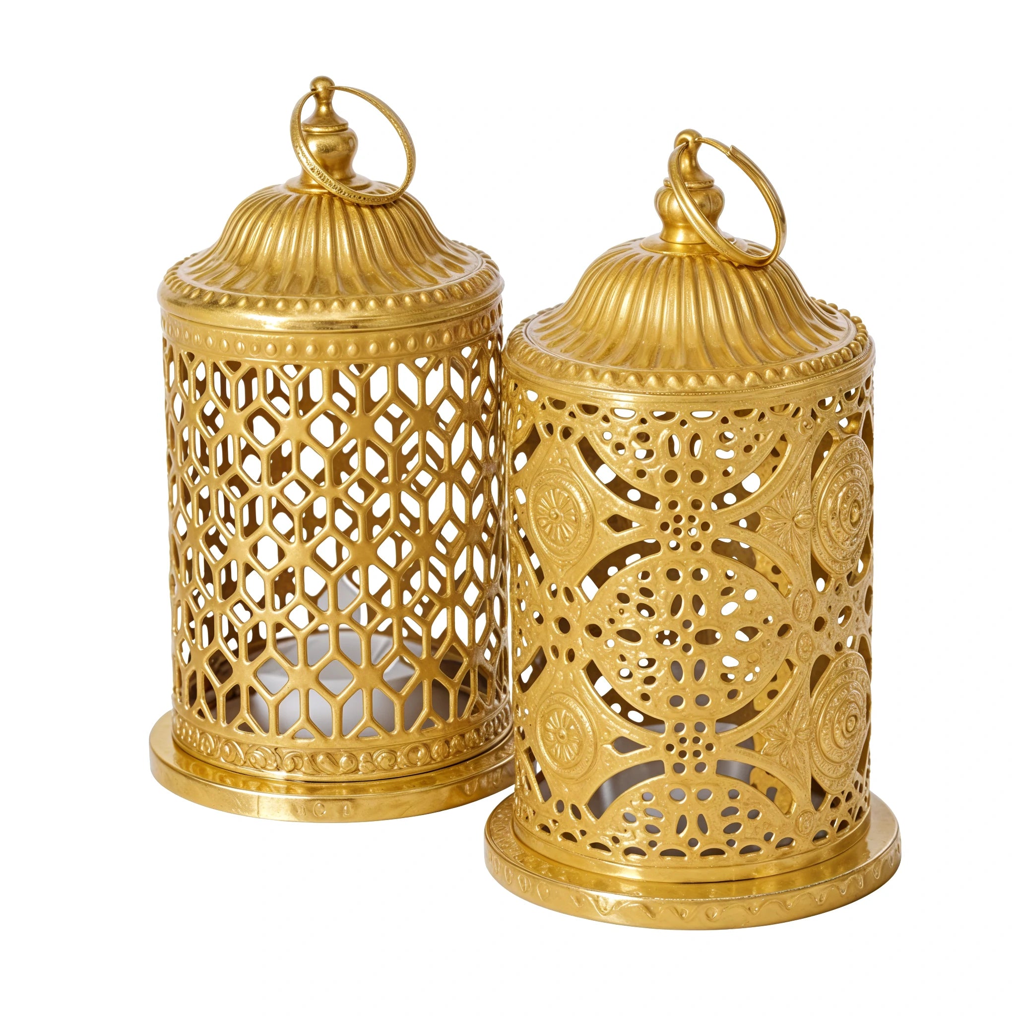 💡 Lampe à Poser Orlina – Fer Doré Patiné | Carton de 24 unités