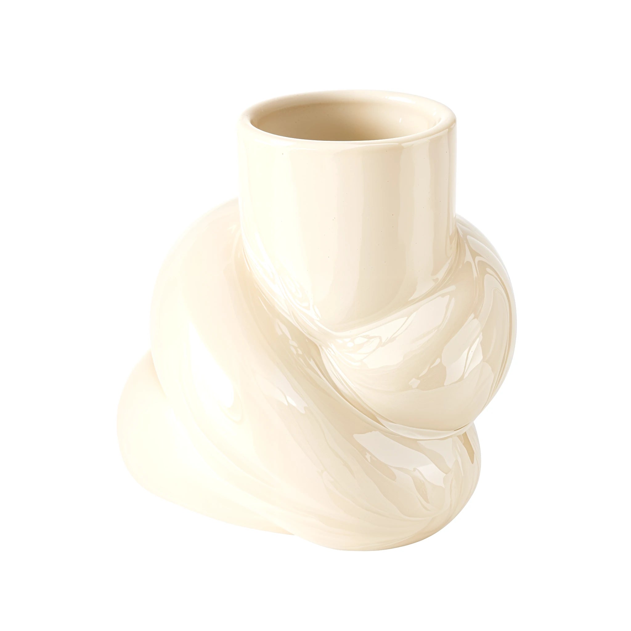 🪴 Vase Heya – Design Sculptural en Dolomite | Carton de 6 unités
