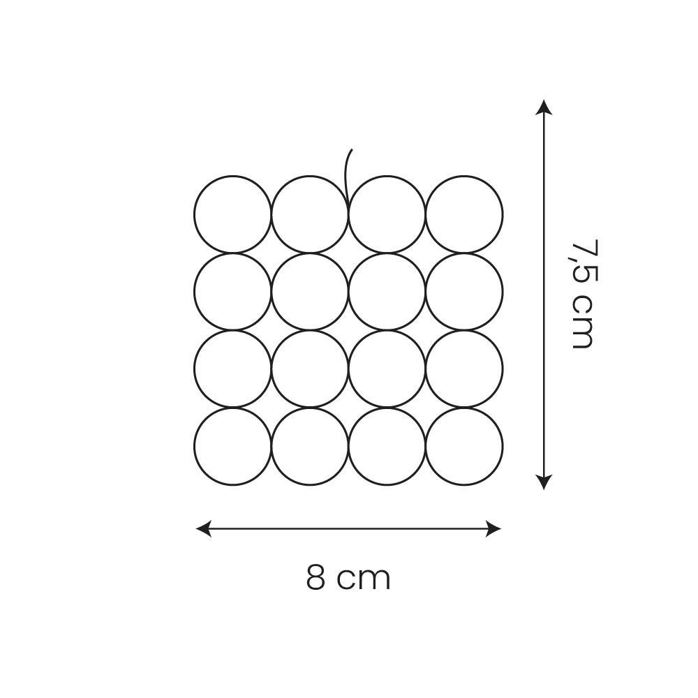 🕯️ Bougie Bubble – Forme Carrée Minimaliste | Carton de 12 unités