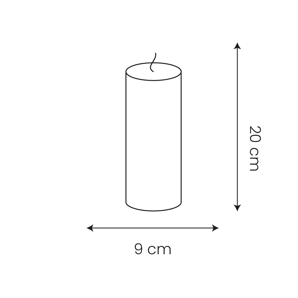 🕯️ Bougie Large Basic – Paraffine Jaune Mat | Carton de 6 unités