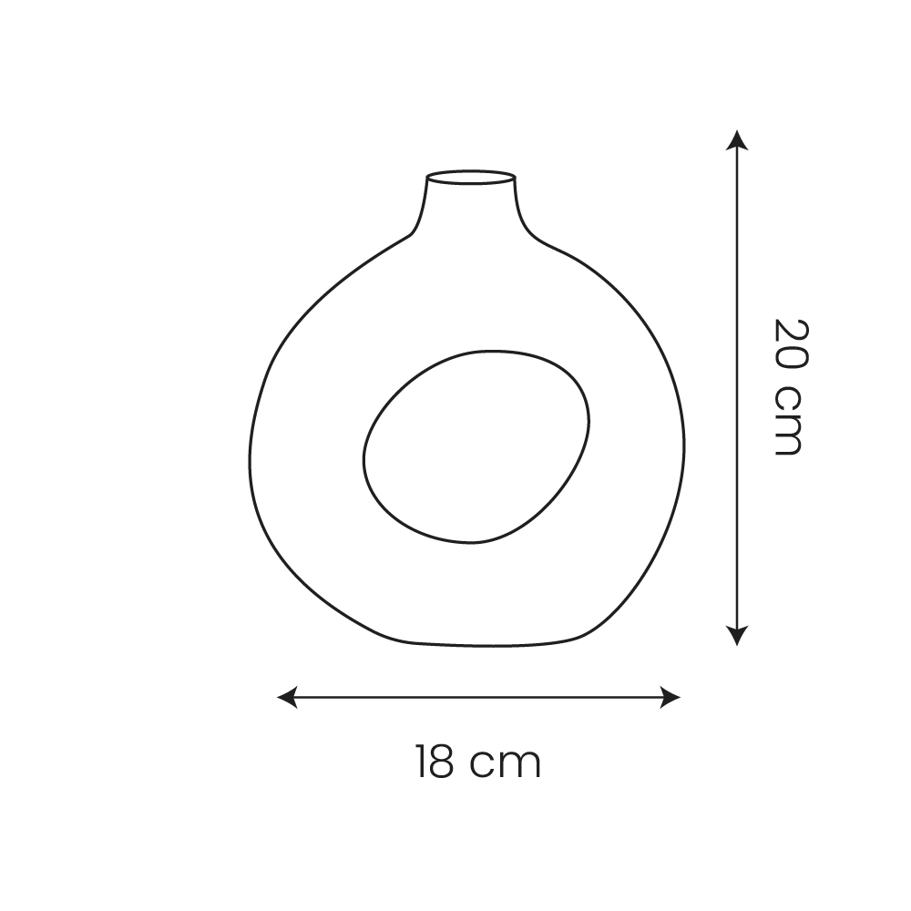 🏺 Vase Hayward – Grès Galvanisé Argenté | Carton de 12 unités