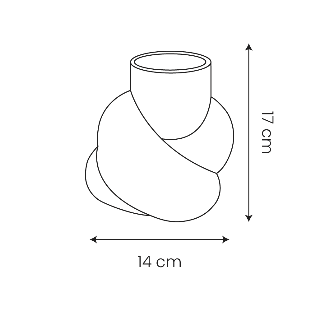 🪴 Vase Heya – Design Sculptural en Dolomite | Carton de 6 unités