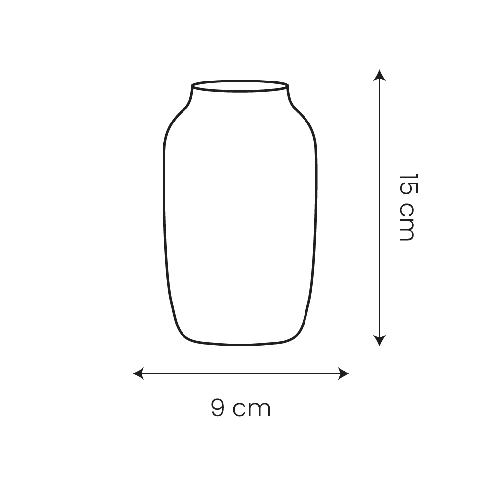 🏺 Vase Jenna – Porcelaine Brillante Blanc Crème | Carton de 16 unités