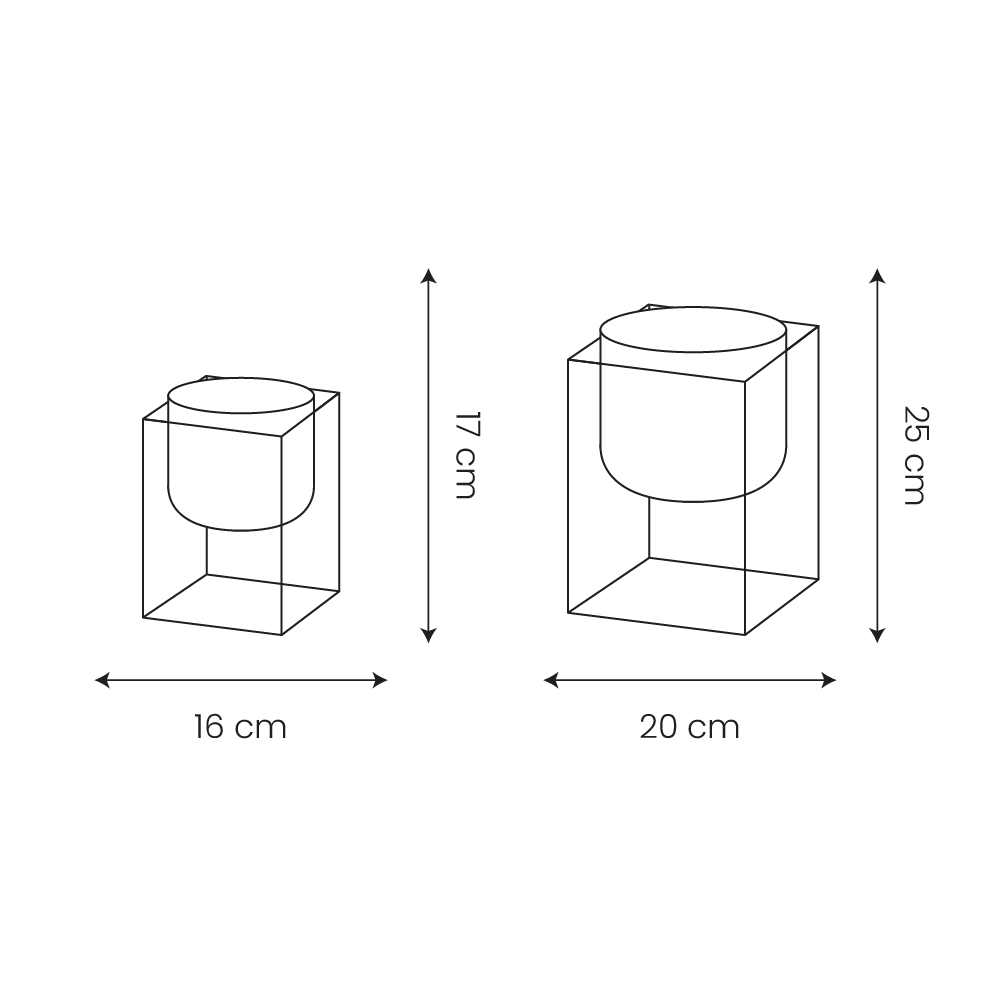 🪴 Set de Cache-pots Kumbo – Noir Mat | Carton de 8 unités (4 sets de 2 pièces)
